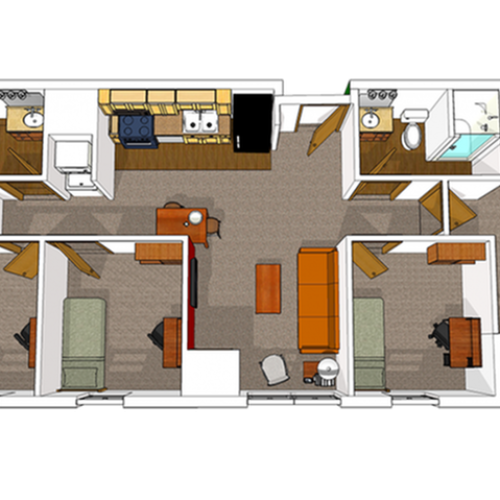 4 Bedroom Floorplan