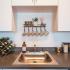 Sora interior kitchen sink with hanging coffee mugs