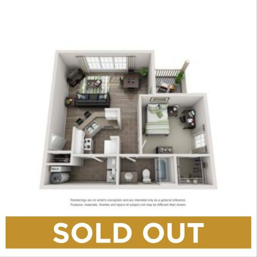 1BR/1BA - UF - Sold Out