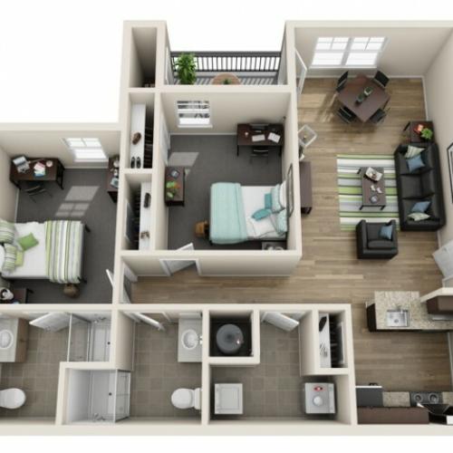 2 Bedroom | Reserve at Athens