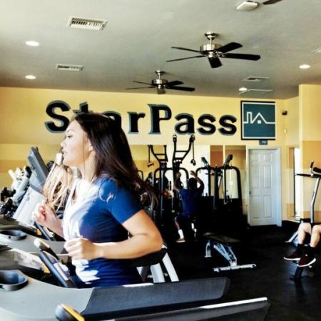 fitness center at star pass apartments in tucson