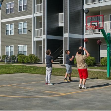 basketball court at apartment complex lafayette