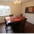 Long Pond Village Apartments, interior, dining room, four person table, wood floor, window