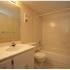 Marcell Gardens Apartments, interior, bathroom, shower/tub, large mirror