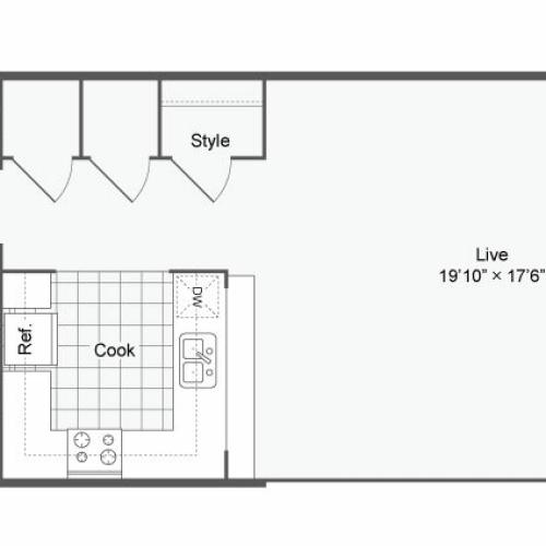 Floor Plan 5 | Apartments In Alamo Heights TX | Arrive Eilan