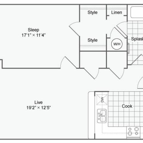 Floor Plan 69| Alamo Apartments San Antonio TX | Arrive Eilan