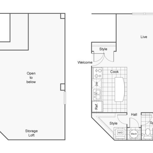 Floor Plan 10 | Apartments Downtown Wichita KS | ReNew Wichita