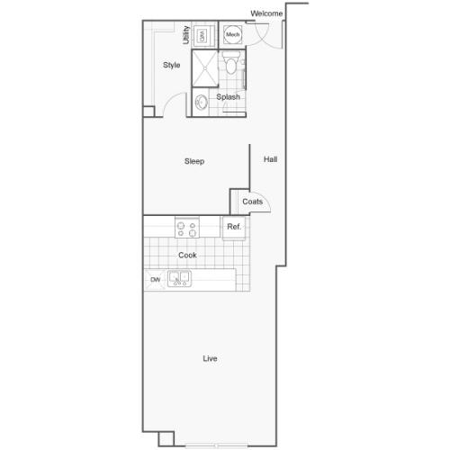 Floor Plan 14 | Luxury Apartments Wichita KS | ReNew Wichita