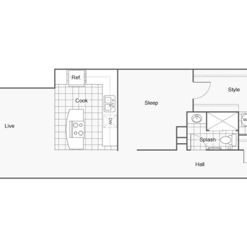 Floor Plan 26 | Apartments In Wichita KS | ReNew Wichita