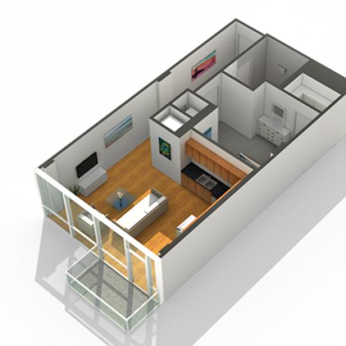 1 Bdrm Floor Plan | South Loop Chicago Apartments | Arrive LEX