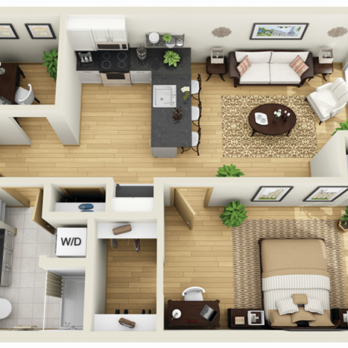 Floor Plan 6 | Luxury Apartments Minneapolis MN | Solhaus Apartments