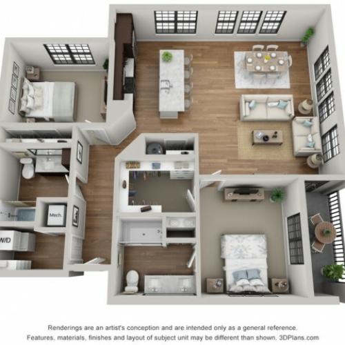 Floor Plan 2G | Arrabelle Apartments | Apartments in Cedarburg, WI