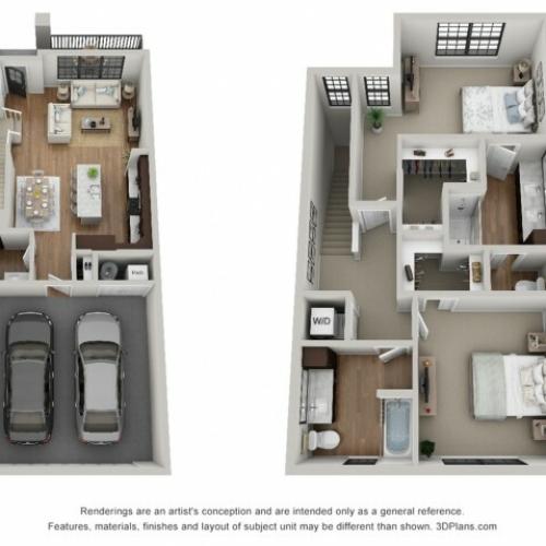 Floor Plan 2T | Arrabelle Apartments | Apartments in Cedarburg, WI