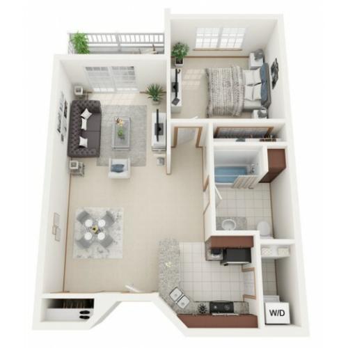 Floor Plan A | Riverwood Apartments | Apartments in Kenosha, WI