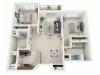 Floor Plan B | Riverwood Apartments | Apartments in Kenosha, WI