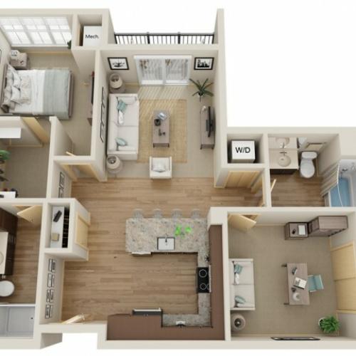 Floor Plan C3 | The Junction | Apartments in Menomonee Falls, WI