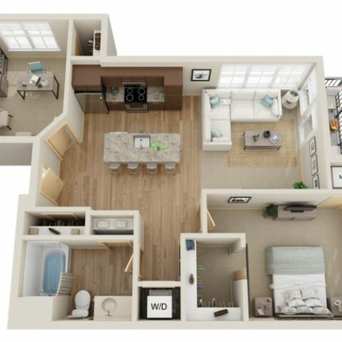 Floor Plan C2 | The Junction | Apartments in Menomonee Falls, WI