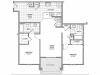 floor plan image for 2 bedroom apartment home