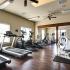 Coryell Courts fitness center with cardio equipment