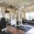 Coryell Courts fitness center with weight machines