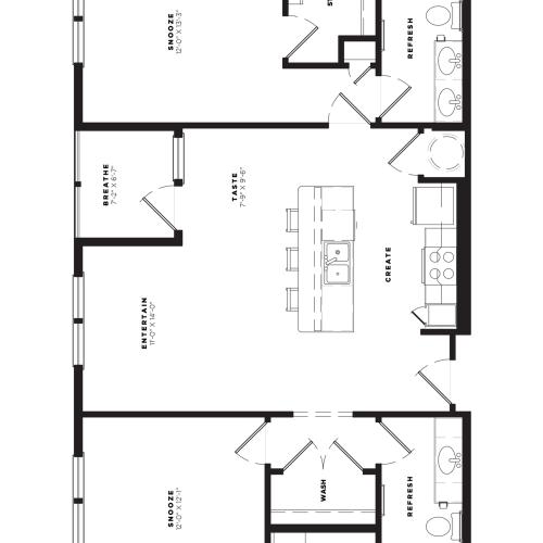 B2 Alt 1 Floor Plan
