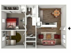 The Claremont (2X1) 3D Furnished