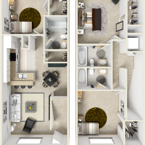 Midwood 3 bedroom 3 bathroom floor plan