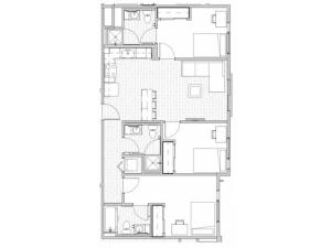 3 Bedroom Floor Plan 2 | Apartments Near Csu | Uncommon Fort Collins