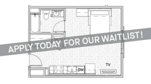 Studio Floor Plan 2 | Csu Off Campus Housing | Uncommon Fort Collins