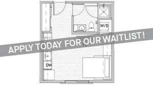 Studio Floor Plan | Csu Off Campus Housing | Uncommon Fort Collins