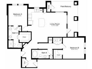 B2 Floor Plan | The Enclave at Mira Lagos  | Apartments Grand Prairie TX