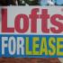 Swallowtail Flats at Old Town: Sign that says 'Lofts For Lease'