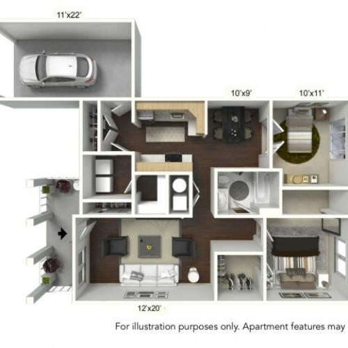 2 Bdrm Floor Plan | Williamsville ApartmentsApartments For RentApartments Williamsville Ny | StoneGate Apartment Homes