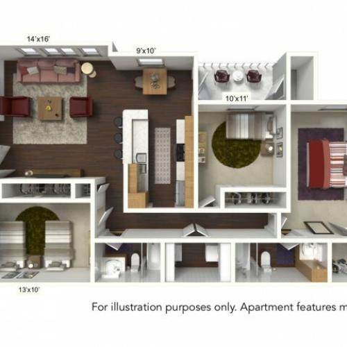 Floor Plan 5 | Windsong Place Apartments