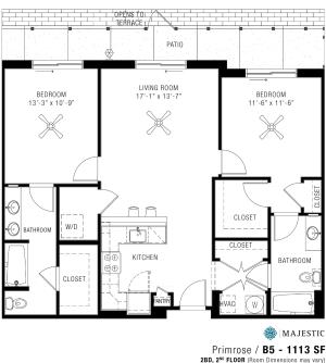 Two Bedroom Apartments | Majestic2