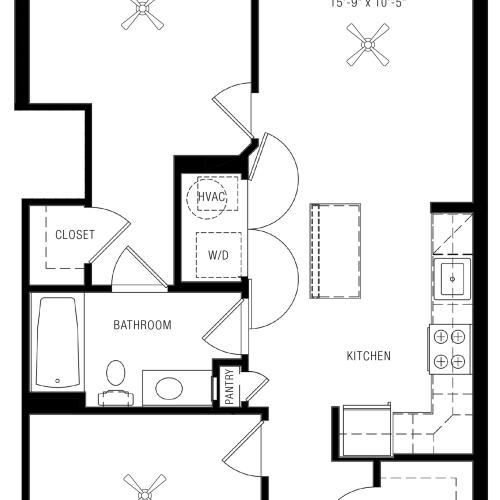 1 Bedroom Apartments | Paramount