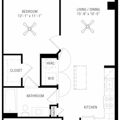1 Bedroom Apartments | Paramount