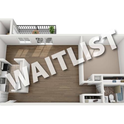 1 Bedroom waitlist floorplan