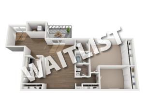 2 Bedroom with Den waitlist floorplan