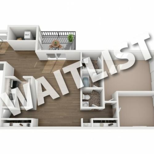 Floorplan 2 bedroom with den - waitlist