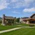 Grass and Patio Area in front of clubhouse | Fort Drum Housing