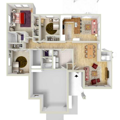 Floor Plan 3 | Ft Knox Housing | Knox Hills