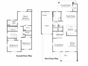 3 Bedroom Duplex Floor Plan | pearl harbor hickam housing | Hickam Communities