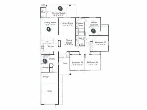 4 Bedroom Floor Plan | hickam housing floor plans | Hickam Communities