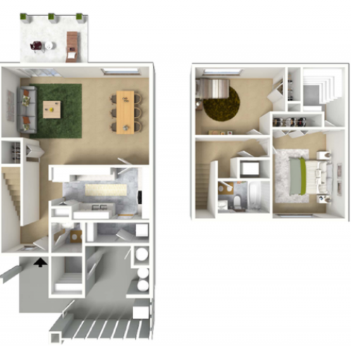 2 Bdrm Floor Plan | Hickam AFB Housing | Hickam Communities