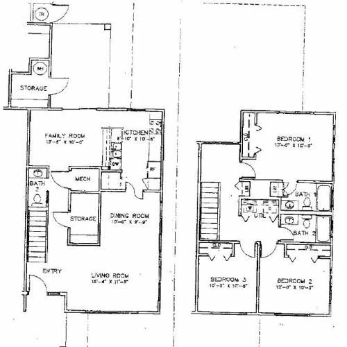OAHU - 3 Bedroom 2 Story Multiplex Home
