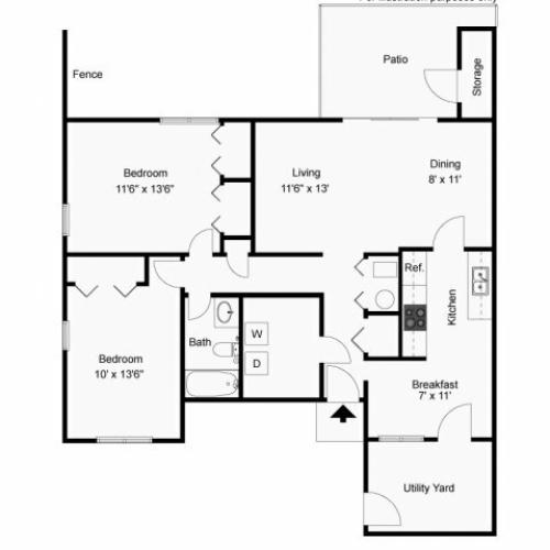 Cavalry Family Housing | Comanche Floor plan