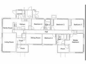 5 Bedroom Floor Plan | hickam housing floor plans | Hickam Communities