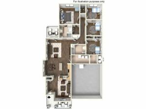 Floor Plan 23 | Ft Cavazos Housing | Cavalry Family Housing
