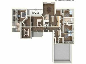 Floor Plan 20 | fort cavazos texas housing | Cavalry Family Housing